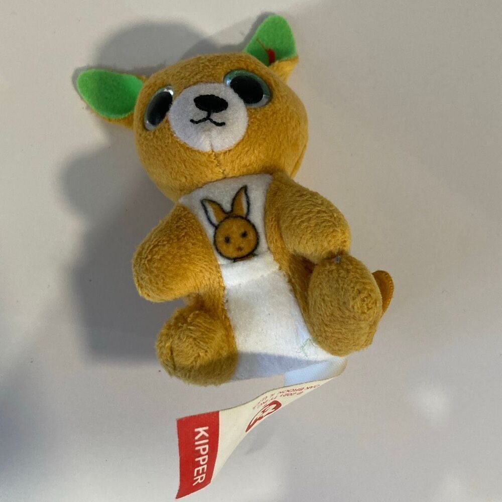 TY Teenie Beanie Boos - KIPPER the Kangaroo (Glittery Eyes) 3" Plush (NO TY HANG